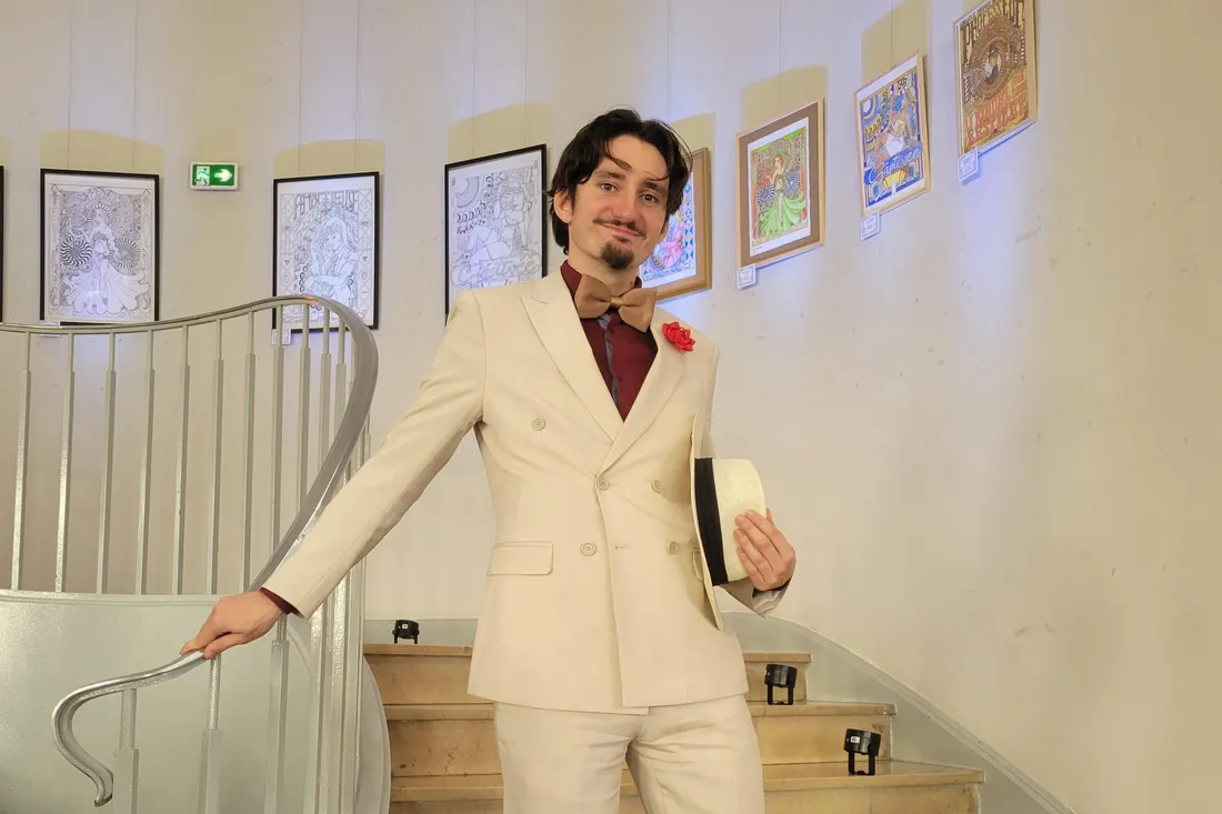 Gauvain Salles dessine les audiences de cour d'assises en Sarthe.
