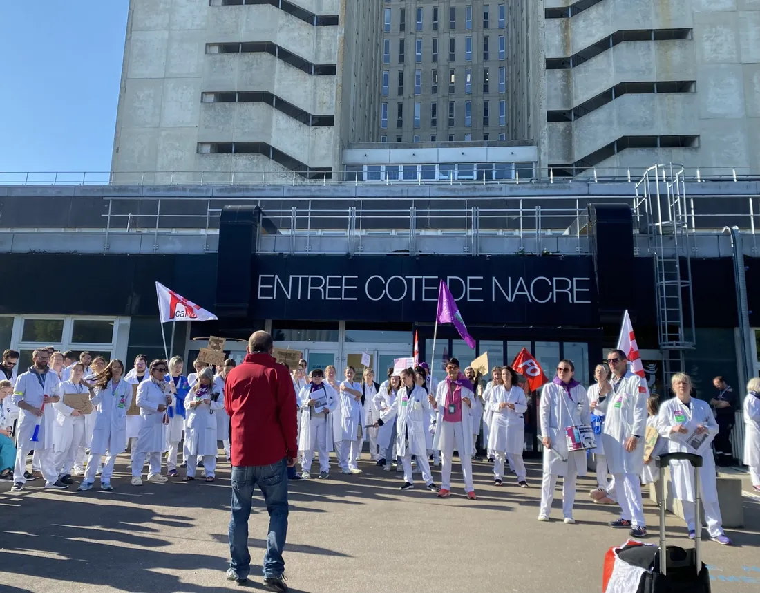 Grève CHU Caen laboratoire