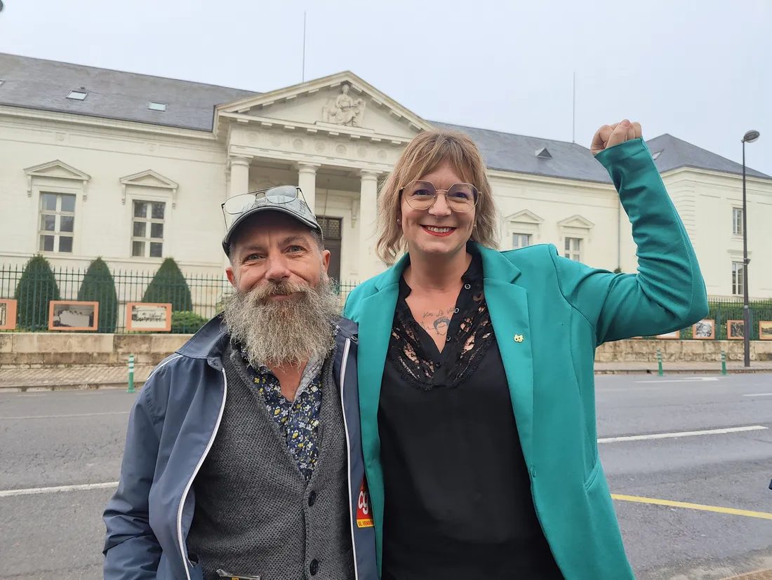 Ludovic Loiseau et Rebecca Vacher avant leur audition ce mardi 24 octobre 2023 à Blois.