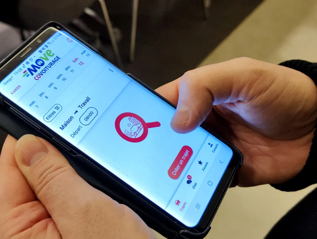 L'application Karos permet de sélectionner son trajet en covoiturage sur le Vendômois.