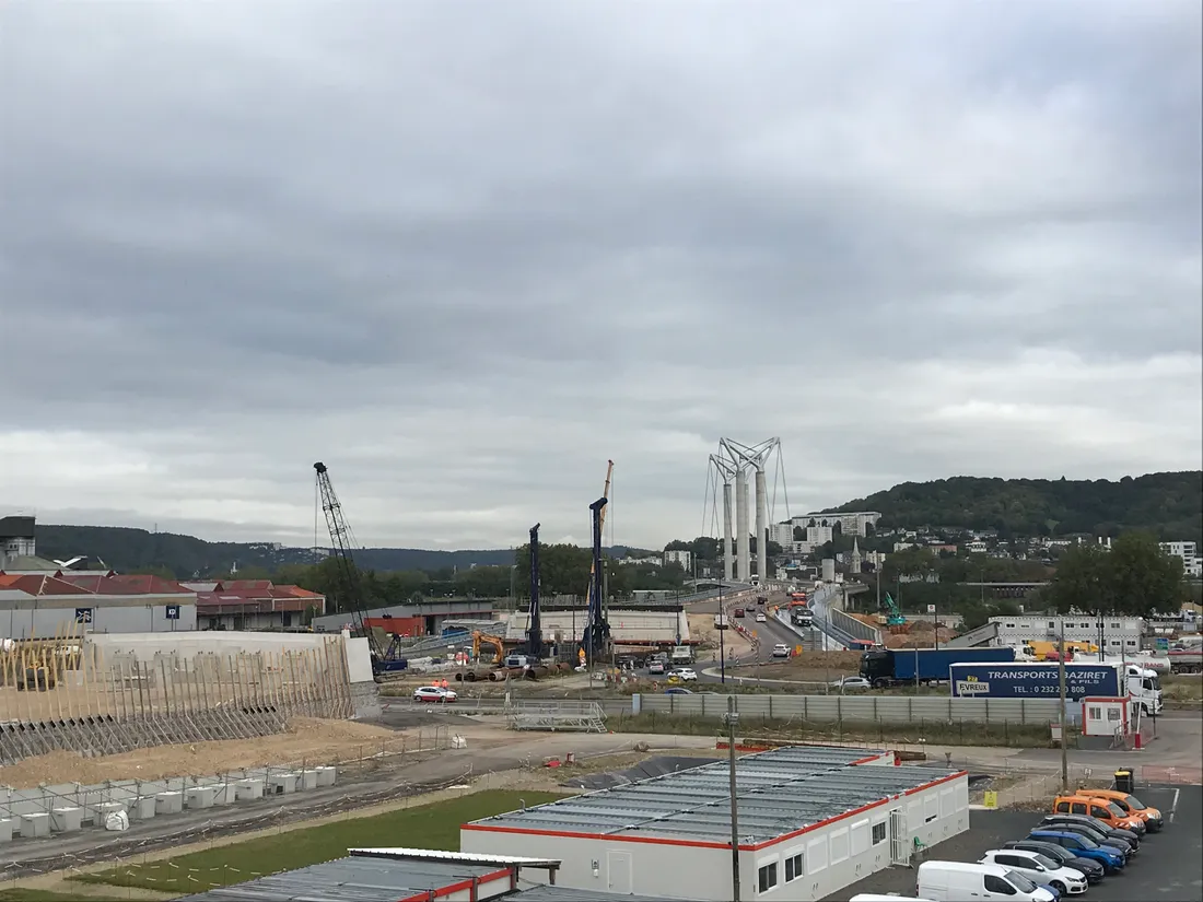 Travaux raccordement Pont Flaubert et Sud 3