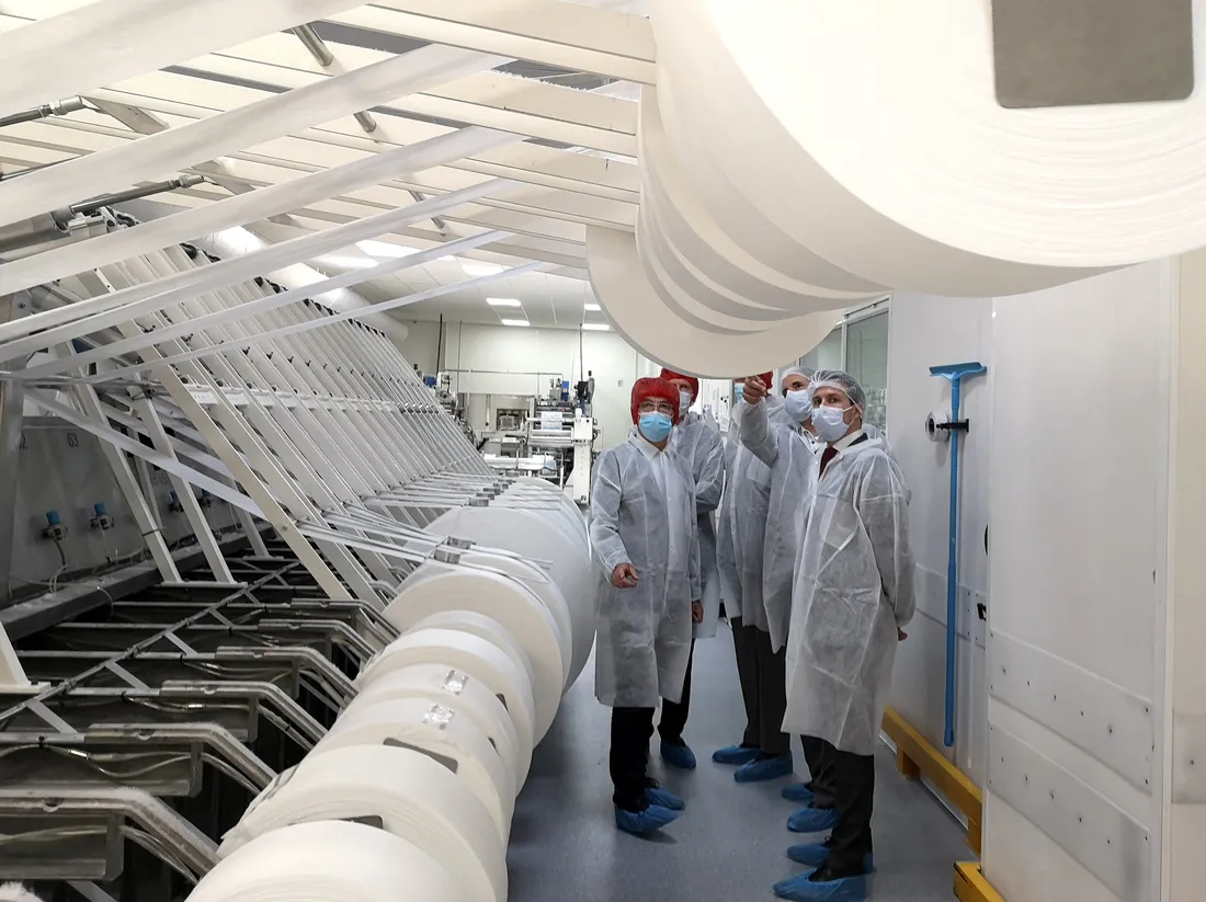 Eurowipes, une PME de 200 salariés à Nogent-le-Rotrou.