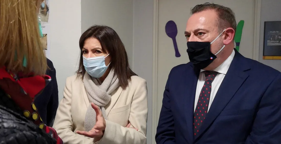 Anne Hidalgo et Marc Gricourt à Blois jeudi 3 février 2022