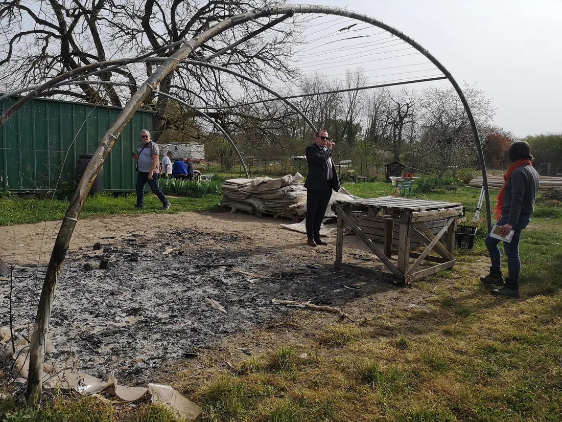 D'importants dégâts ont été constatés sur les installations des Jardins du Cœur