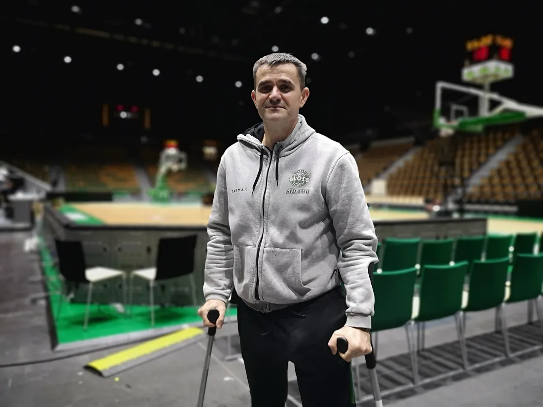 Mickaël Hay, l'entraîneur de l'ADA Blois Basket 41.