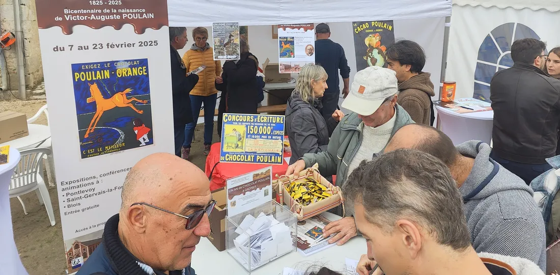 Le chocolat Poulain aussi était présent à Villesavin !