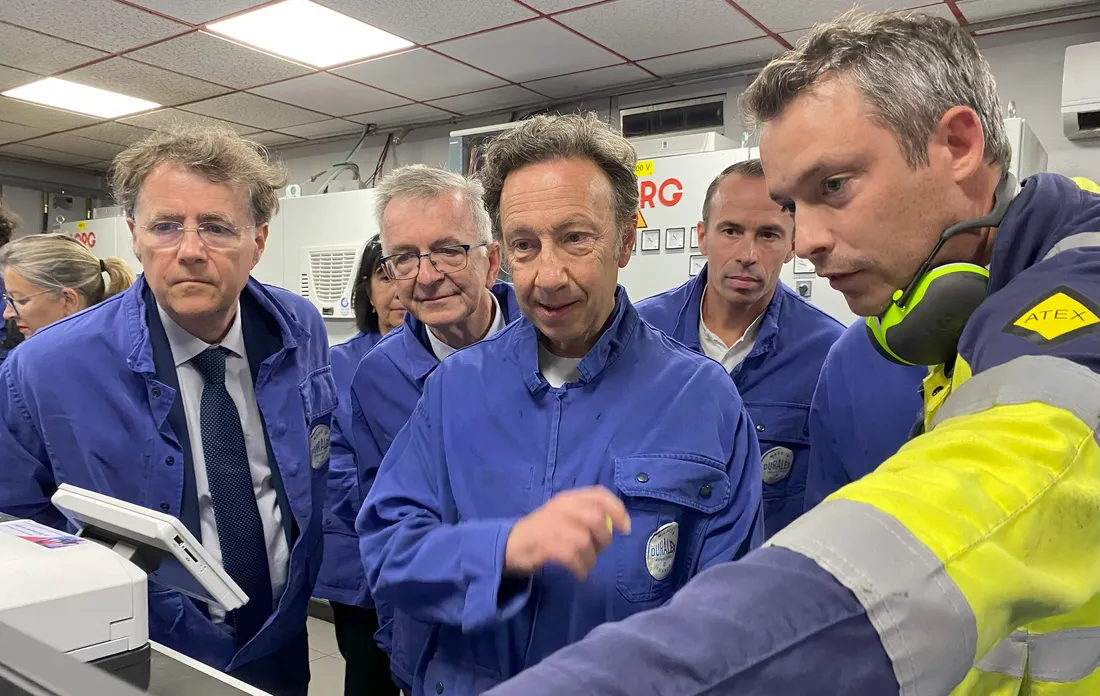 Stéphane Bern était en visite chez Duralex ce jeudi 19 septembre.