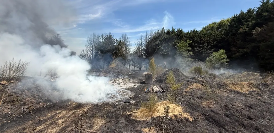 En tout, 400 hectares sont partis en fumée dans le sud du Loir-et-Cher.
