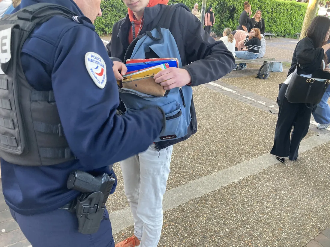 Fouille Lycée dessaignes Blois
