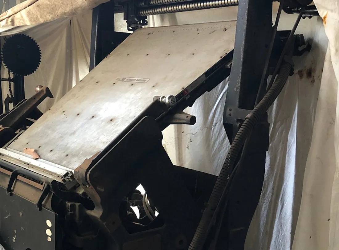 Vieille machine d'impression
