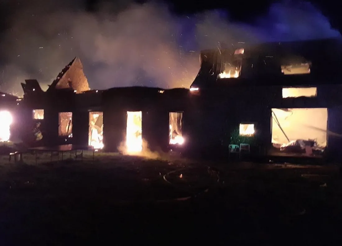 Incendie dans le Calvados