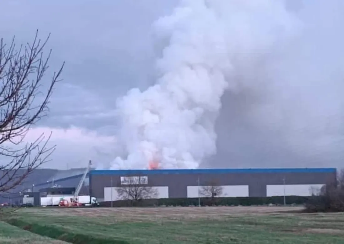 Incendie près de Rouen
