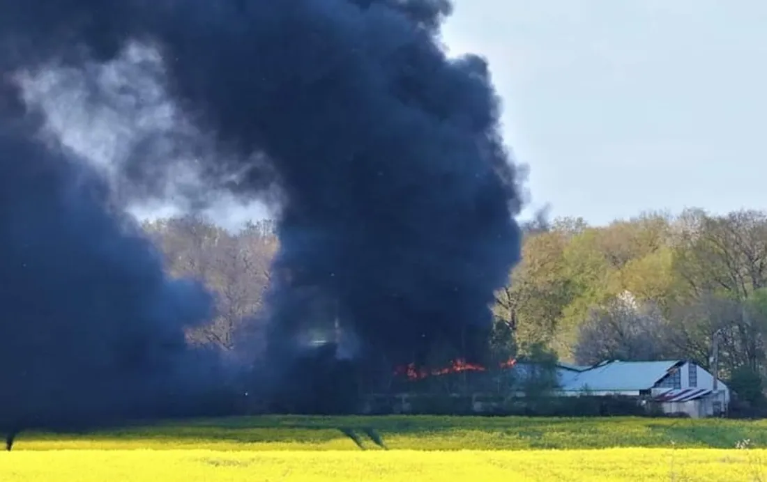 Incendie à Saint-Sébastien-de-Morsent