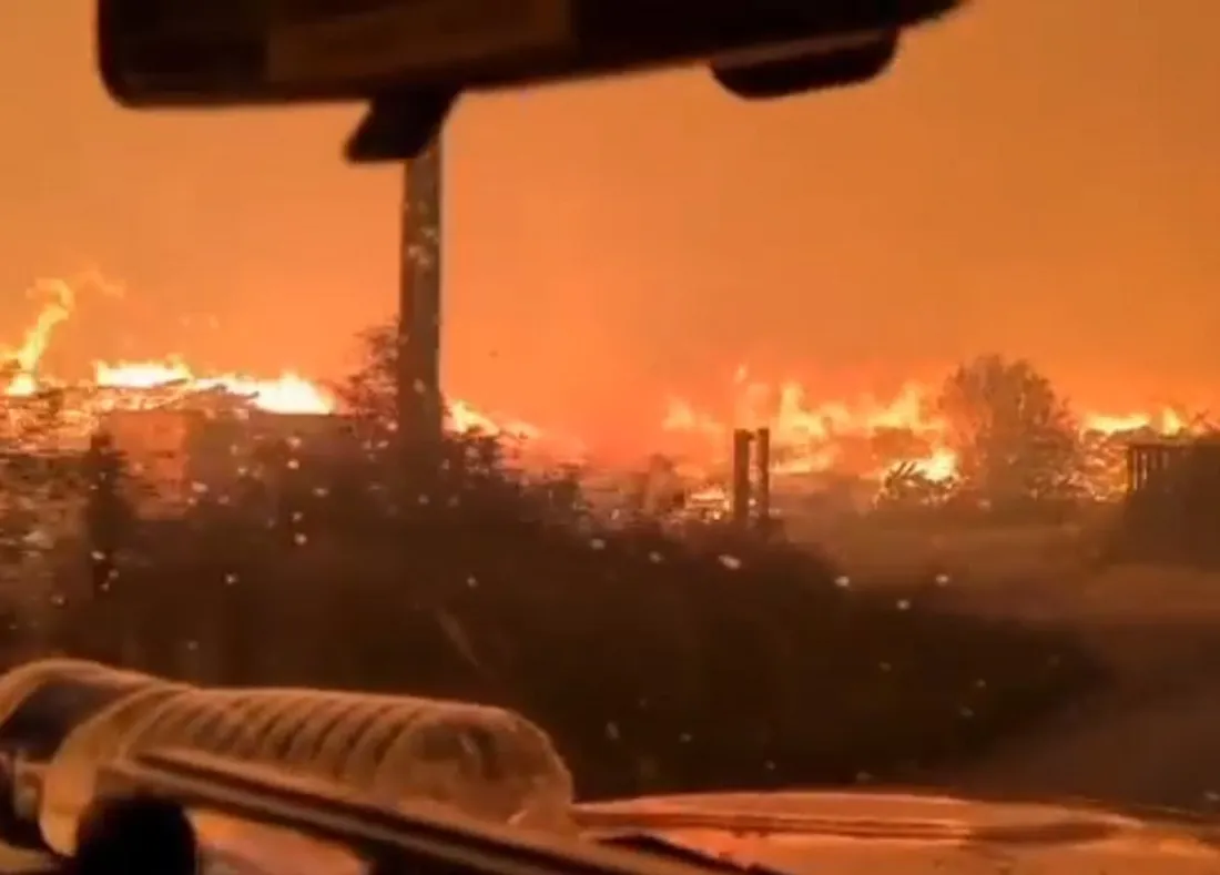 Le feu sévit à Saumos