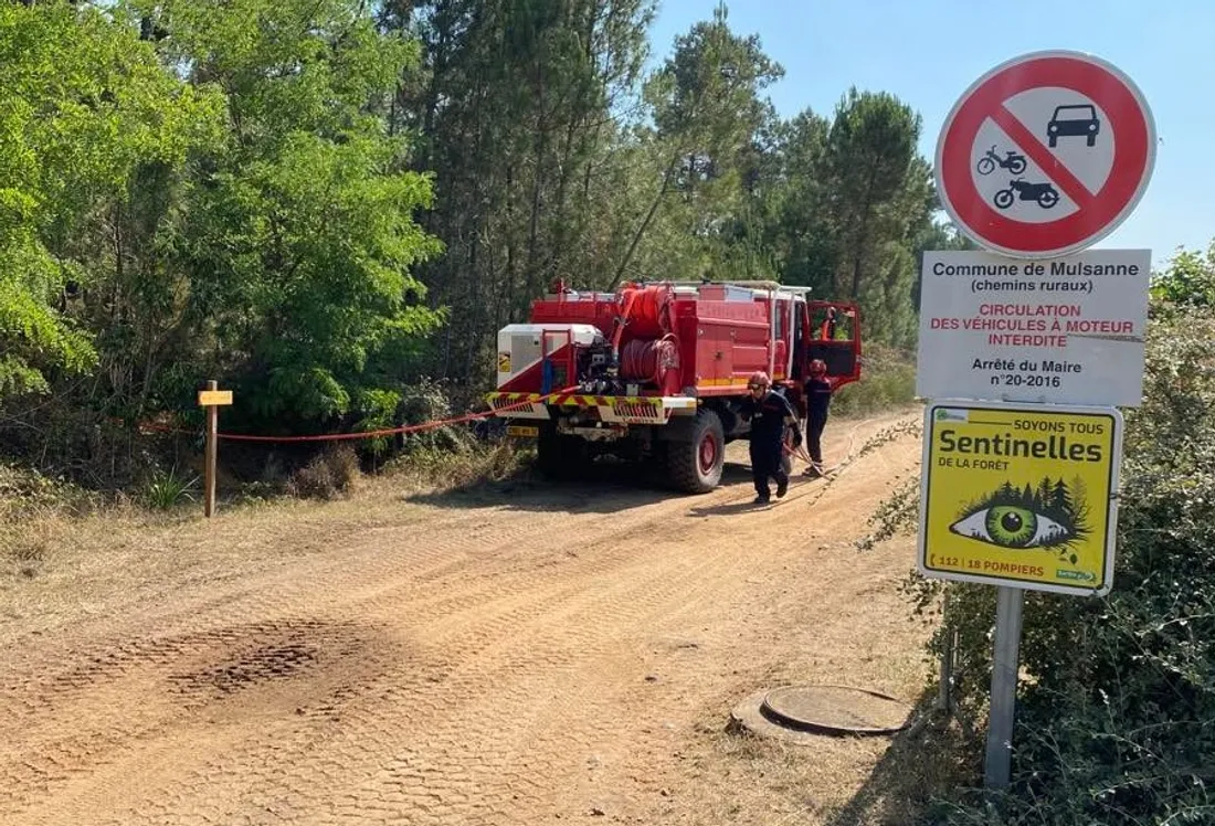 Intervention sur la commune de Mulsanne