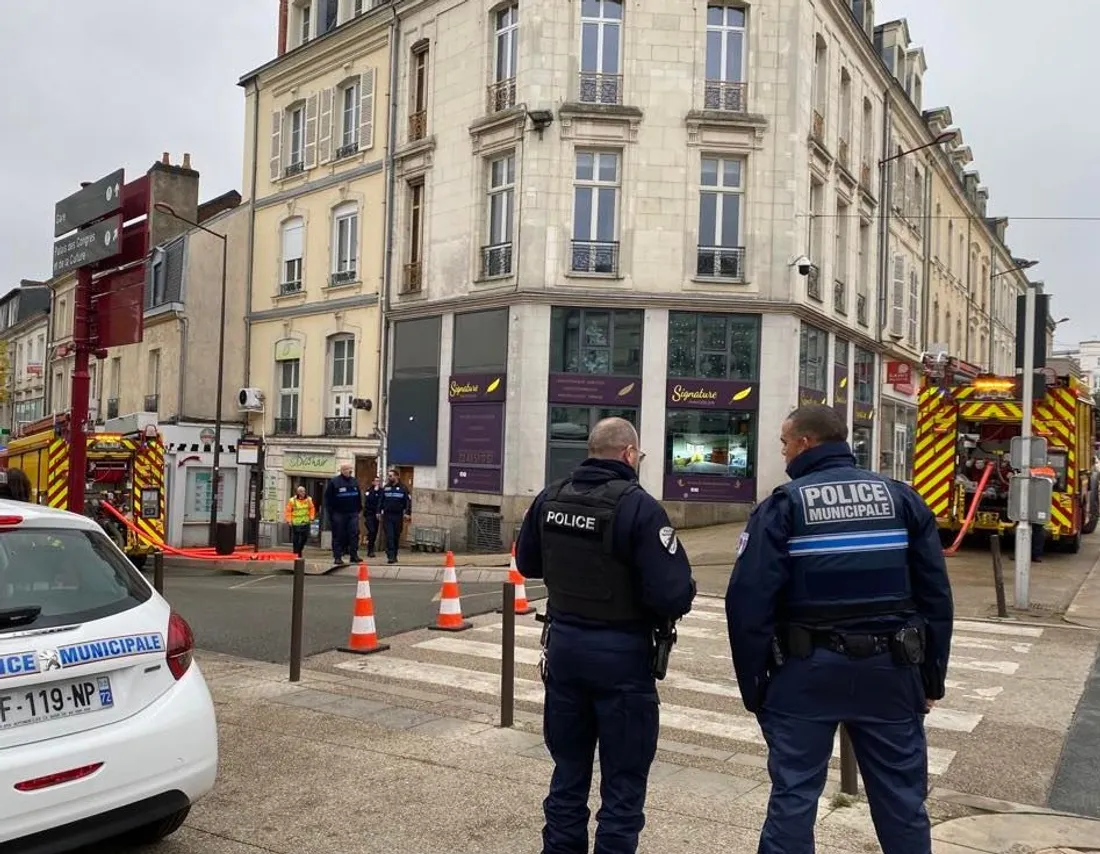 Intervention des pompiers au Mans ce lundi 5 décembre