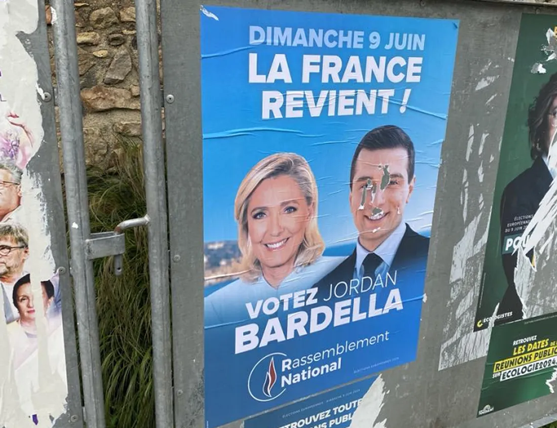 Affiche électrorale au Mans