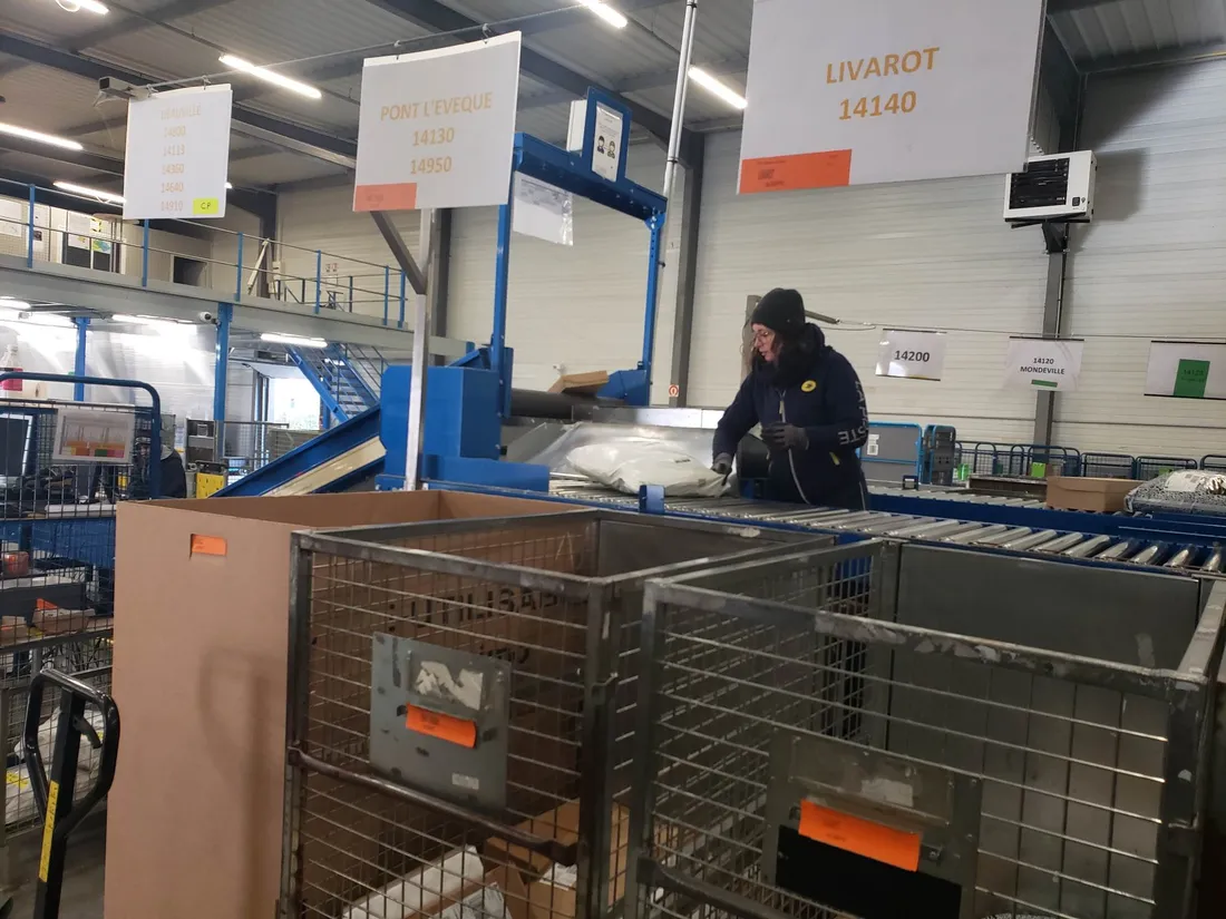 Autre étape du tri de colis