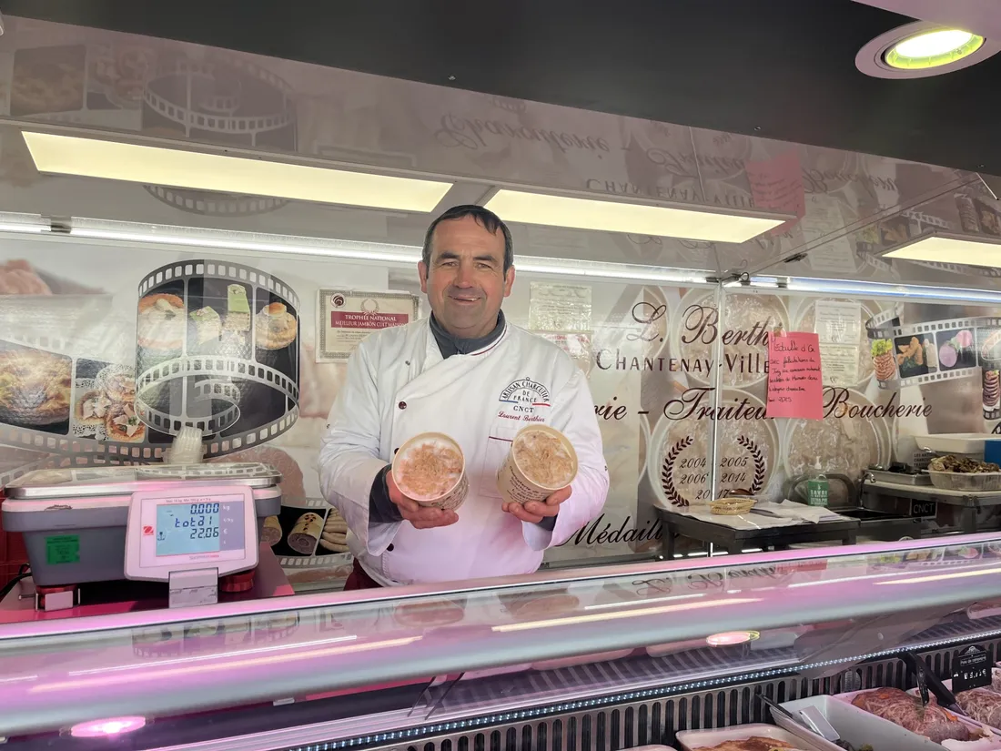 Laurent Berthier fabrique les meilleures rillettes de la Sarthe.