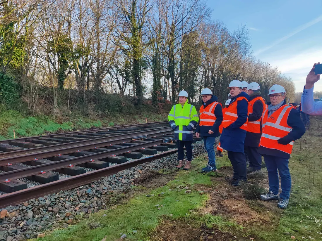 Visite chantier fret Chateau Gontier Sablé sur Sarthe