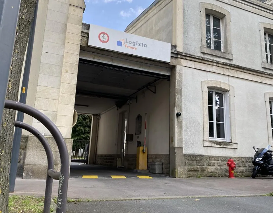 L'entrée du site Logista, au Mans