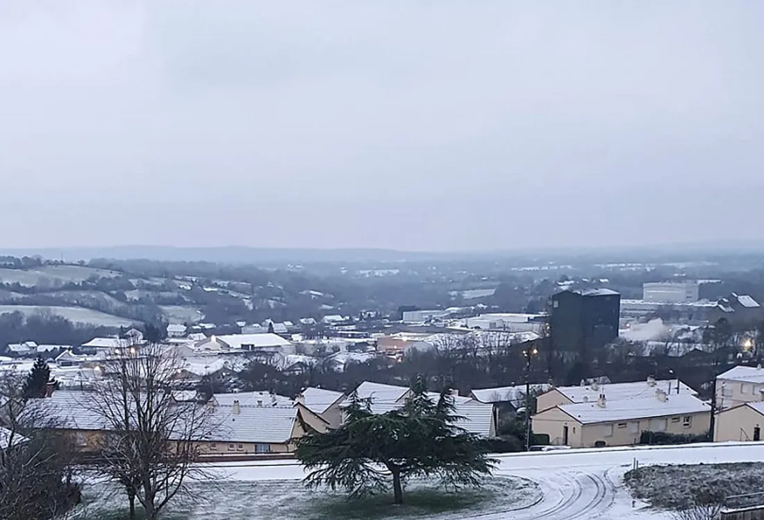 Neige sur la Sarthe
