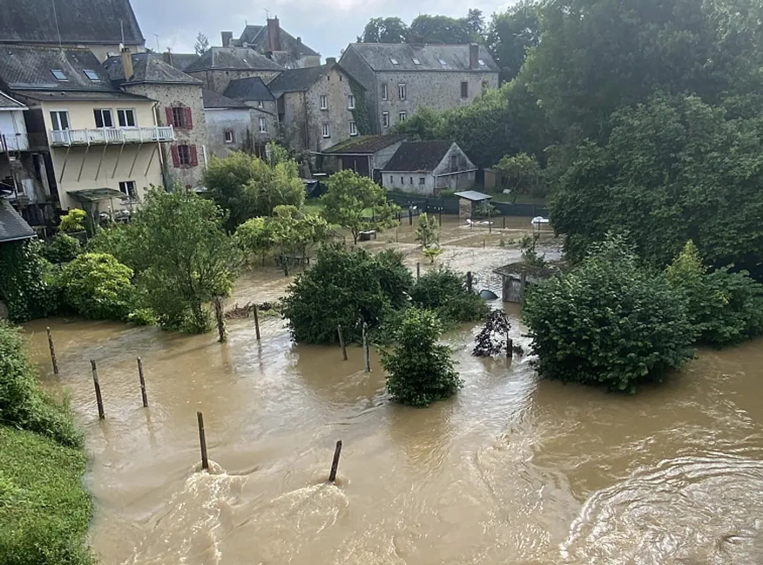 Inondation à Nuillé-sur-Vicoin