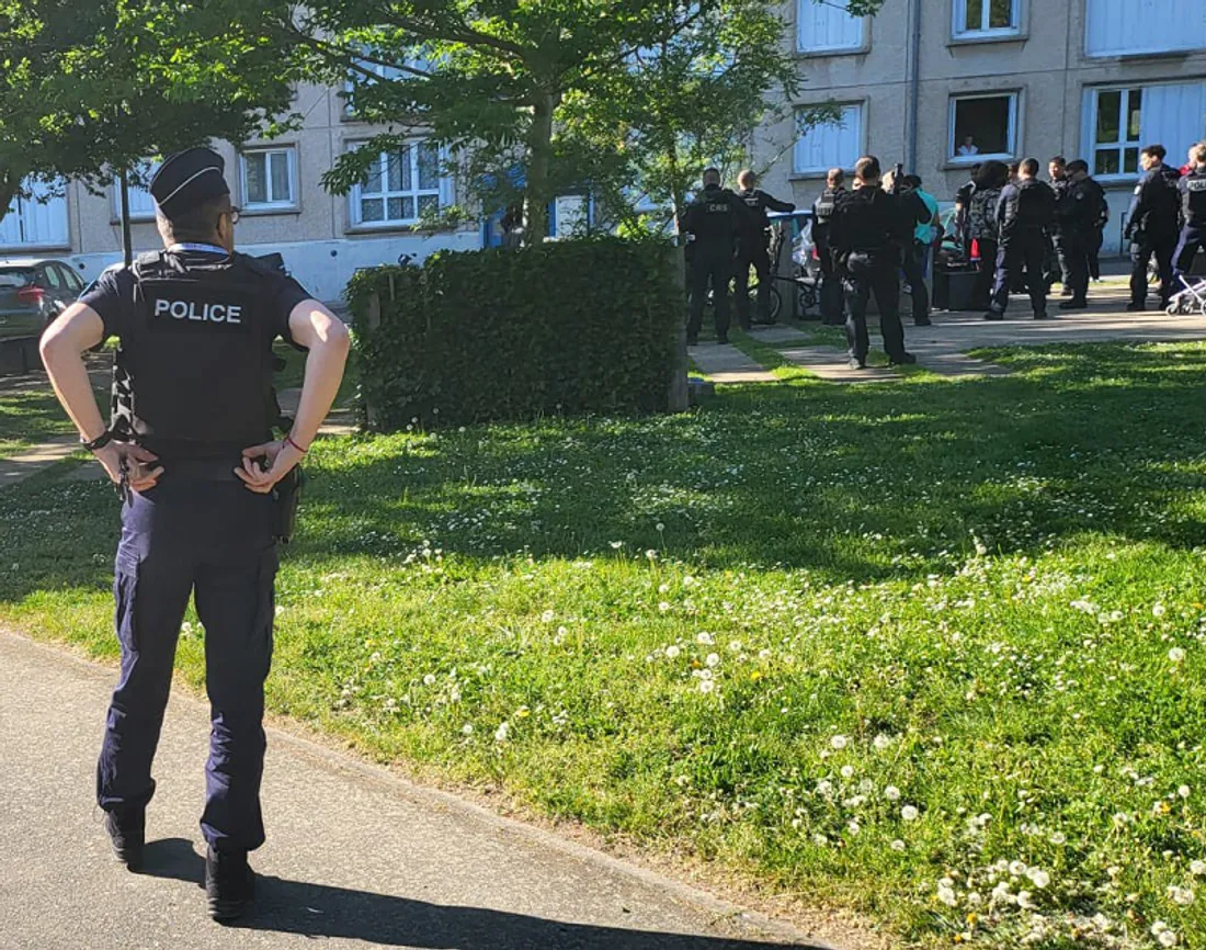 Opération policière à Evreux