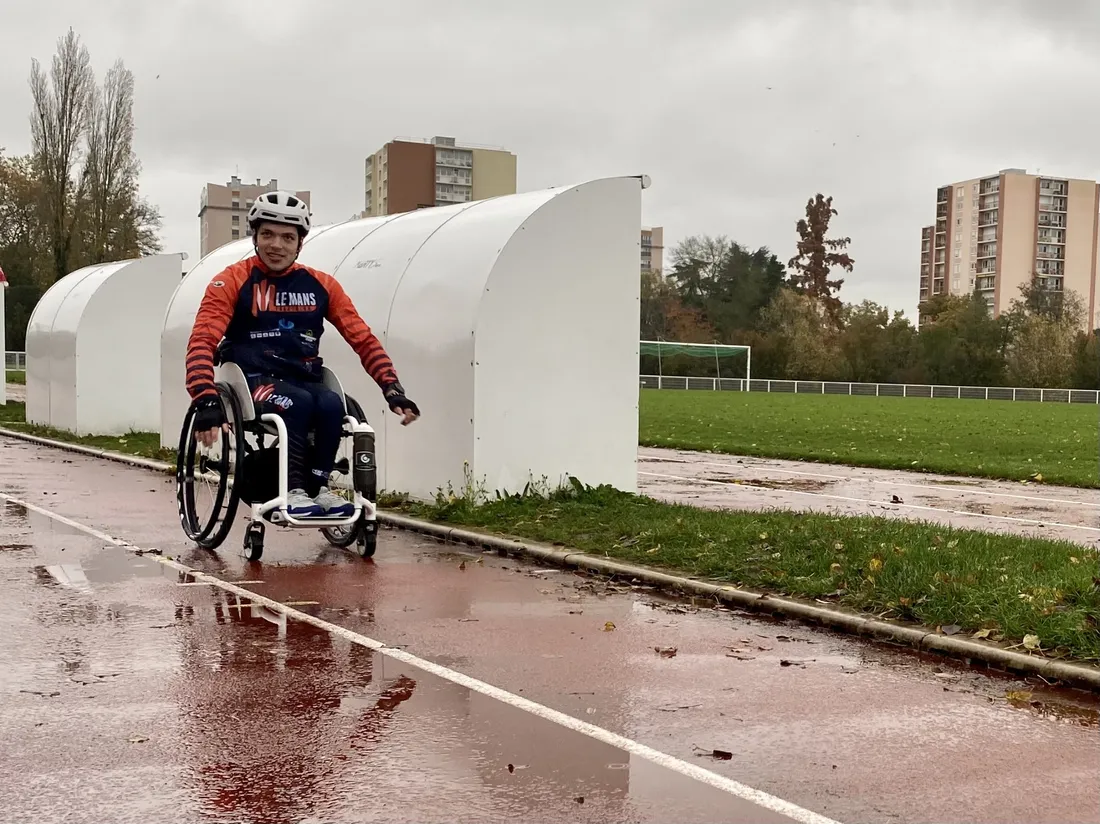 Paul Gautier à l'entraînement