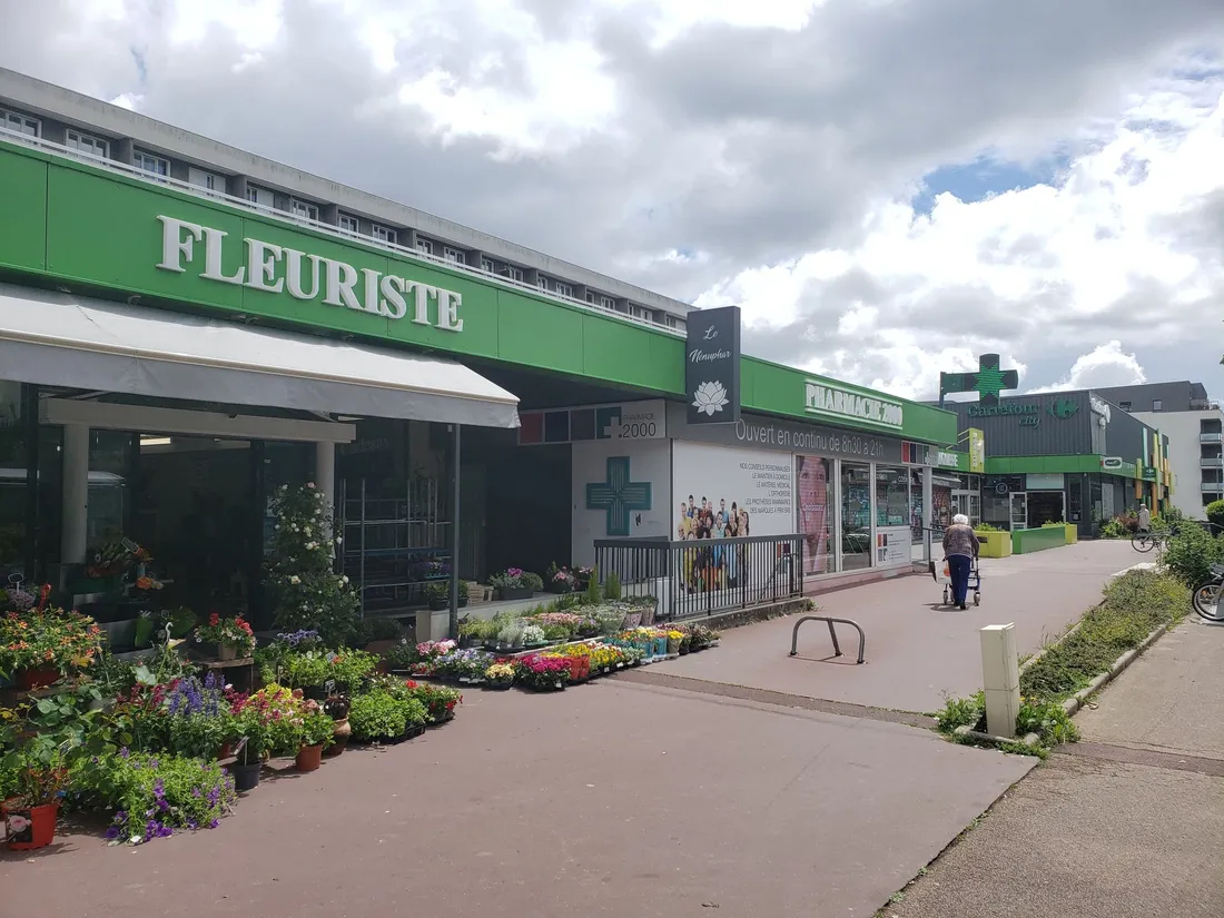Le fleuriste de la Halle Molière à Caen