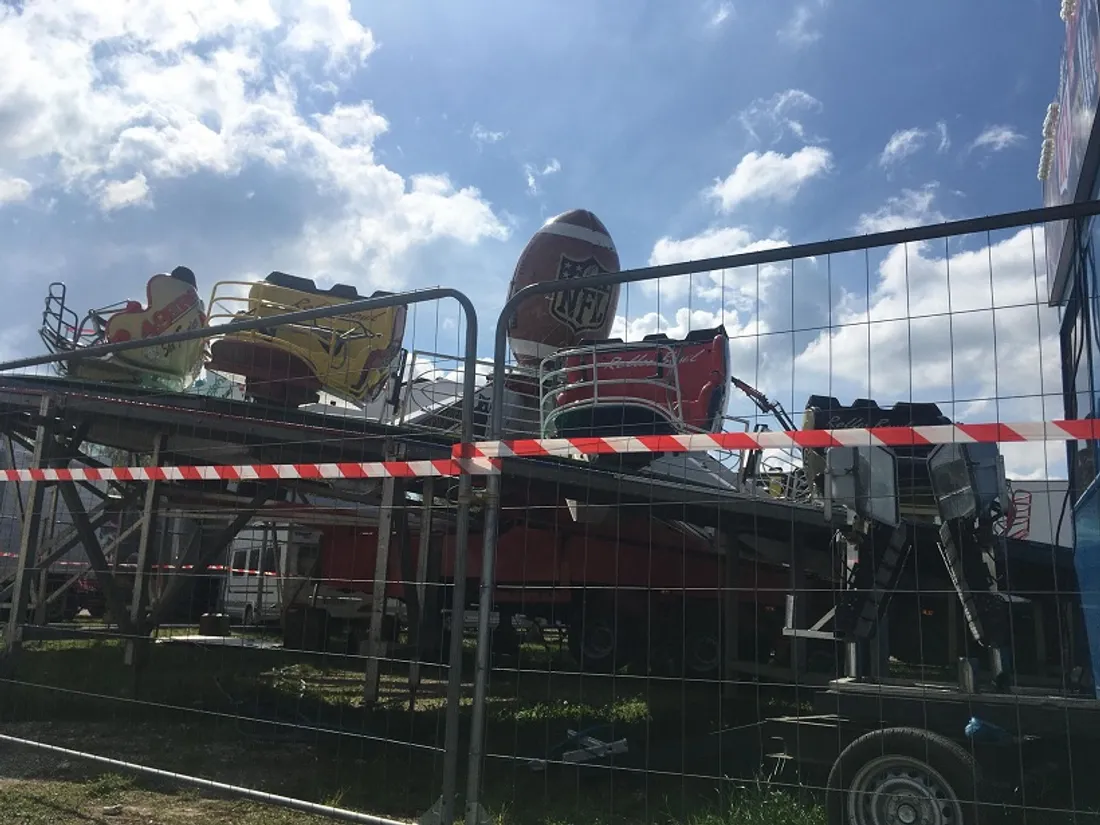 Sur la fête foraine de Blois, en avril 2024