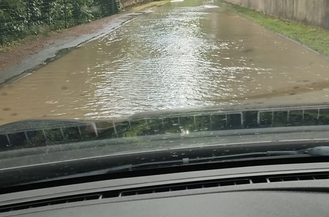 Route inondée