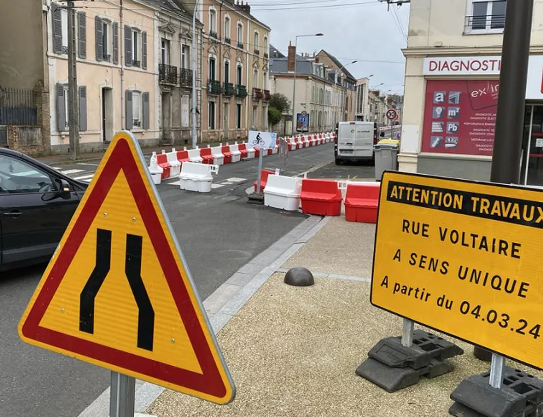 Au Mans, les travaux débutent dans la rue Voltaire