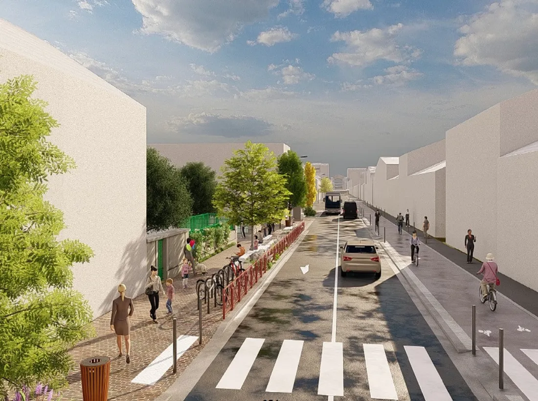 Le futur parvis de l'école maternelle