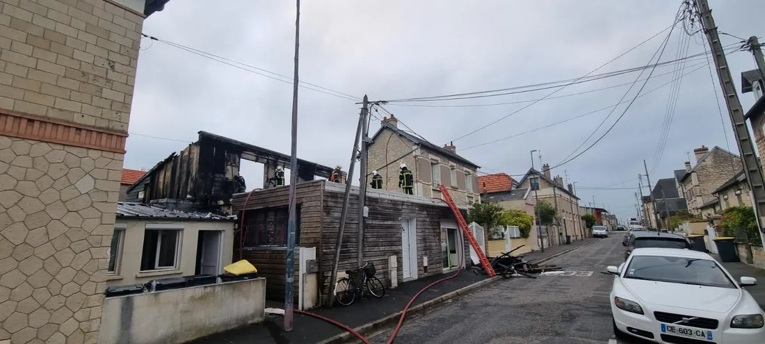 Un incendie dans un immeuble, situé rue Ernest Manchon, à Caen