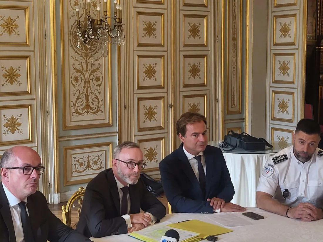Le préfet du Calvados, le maire de Caen et le Procureur de la République de Caen