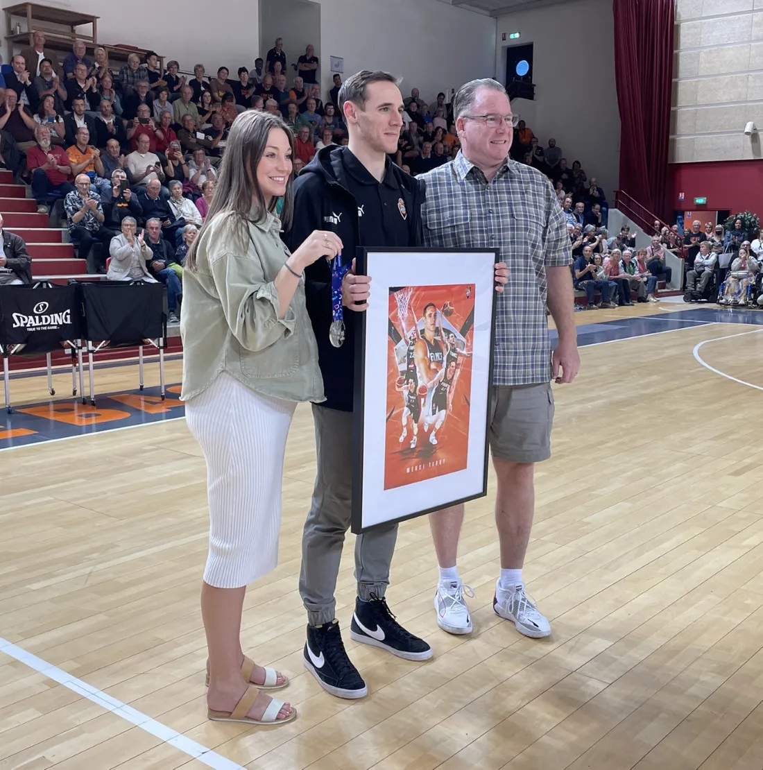 Terry Tarpey avec sa femme et son père