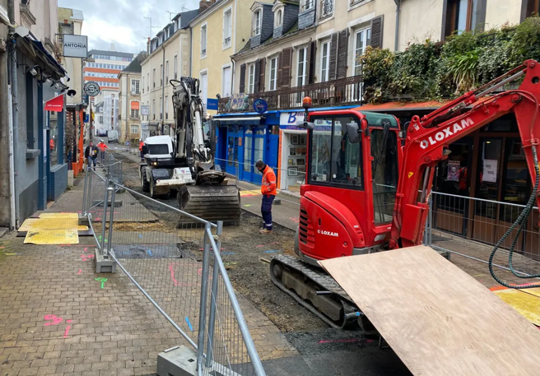 Au Mans, la rue de la Barillerie
