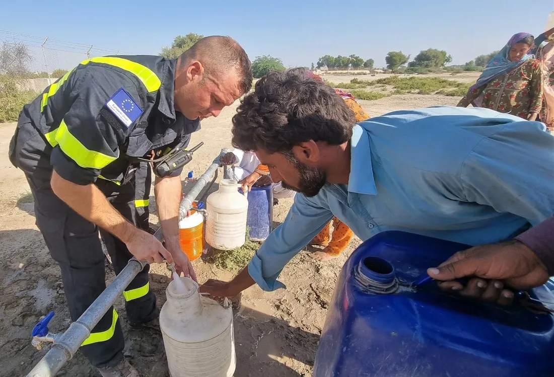 Quarante sapeurs-sauveteurs de Nogent-le-Rotrou sont engagés au Pakistan. Photo : UIISC1.