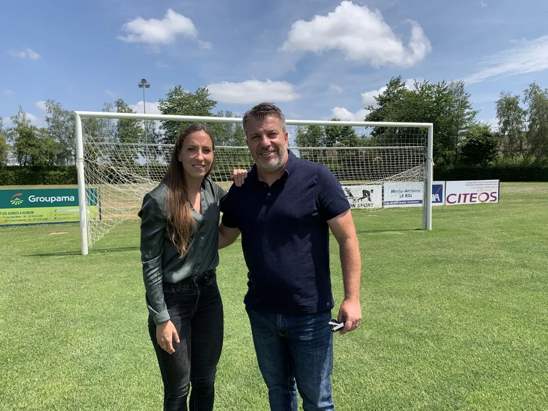 Joëly Bruletti, co-capitaine de l'équipe et Emmanuel Mauger, co-entraîneur