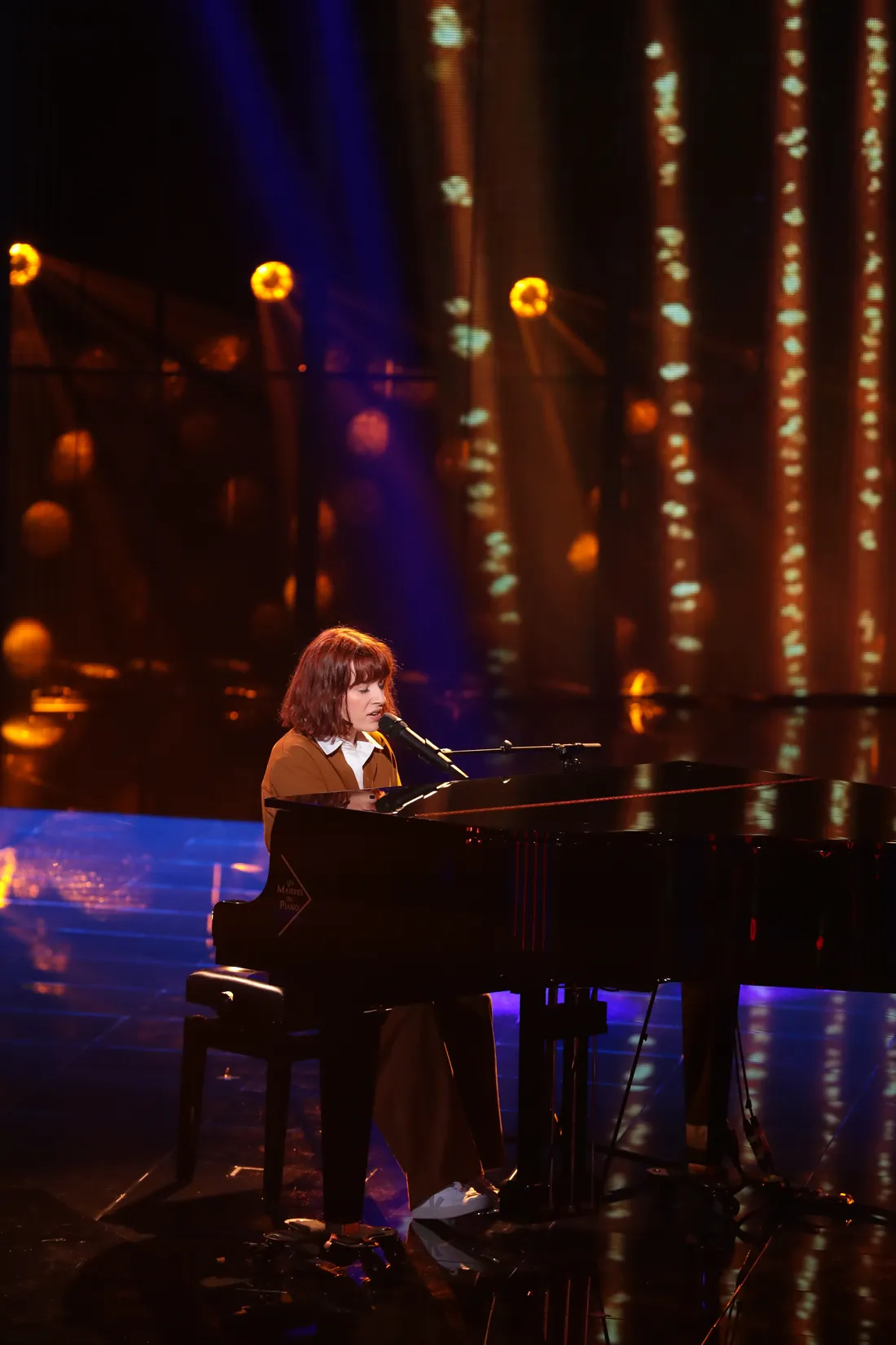 Velours sur le plateau de The Voice sur TF1