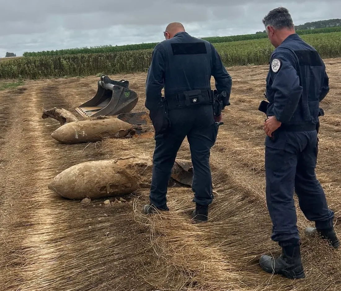 Découverte bombes Verson