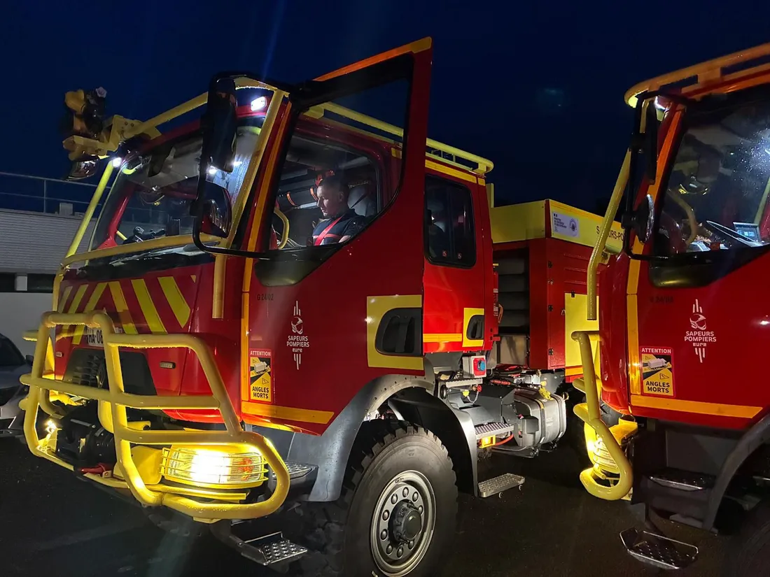 Les nouveaux camions "feux de forêt" du SDIS 27 seront mis à contribution.