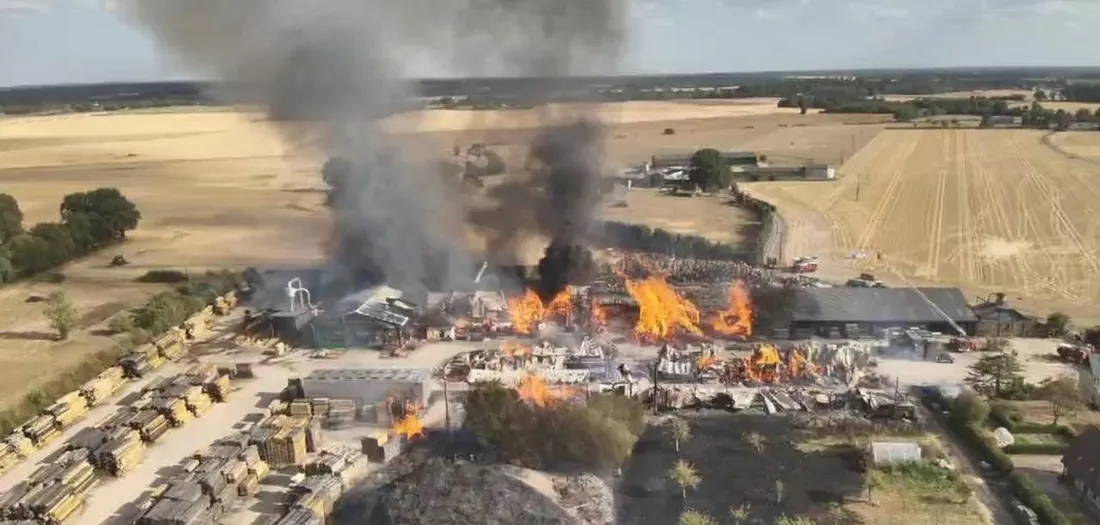 Eure : deux scieries frappées par un incendie 