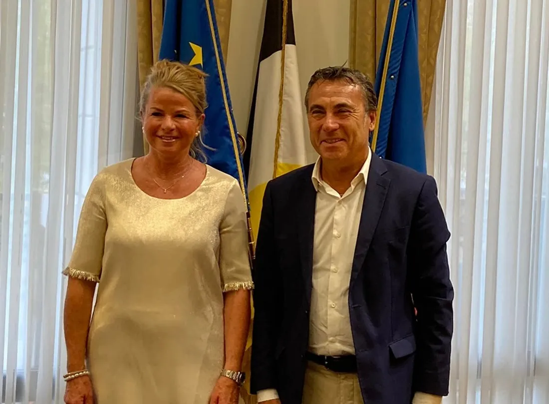 Yves Foulon et la nouvelle maire de Goslar