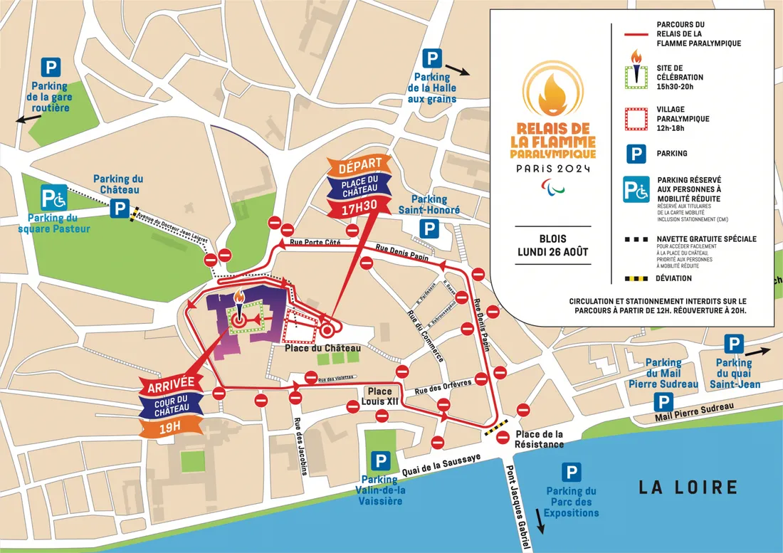 Carte flamme paralympique