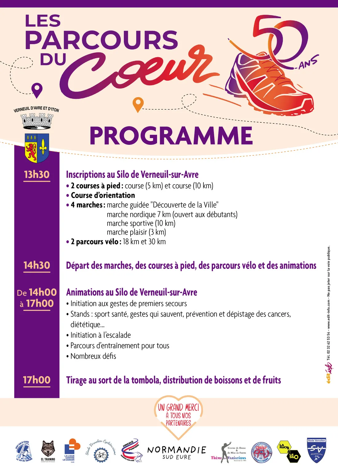 Programme détaillé des "Parcours du cœur"