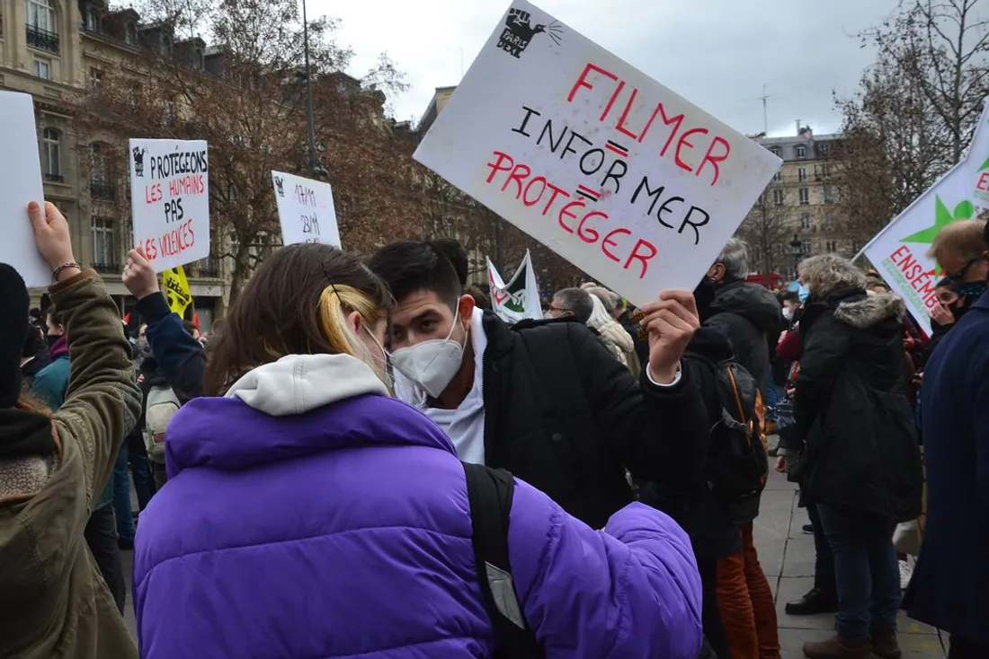 Manifestation loi sécurité globale Perpignan