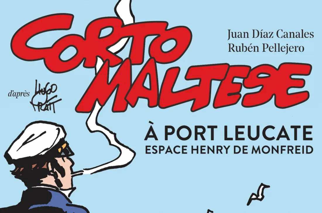 Affiche de l'exposition Corto Maltese à Port Leucate