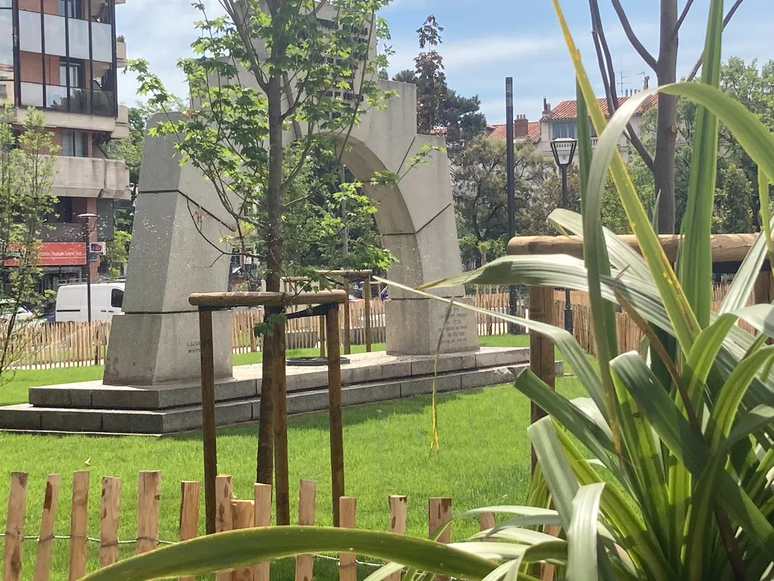 Photo du nouvel espace vert